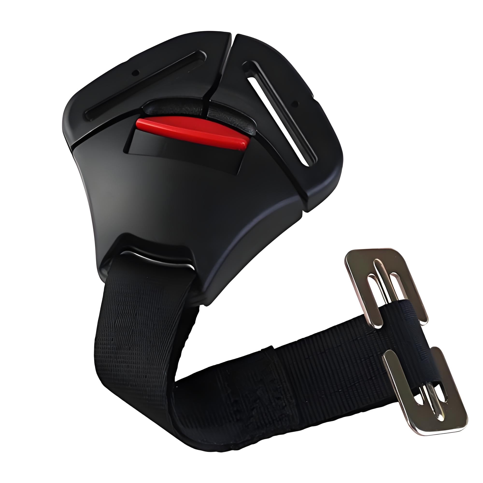 ISKIP Car Baby Seats Crotch Buckle, Clip Fixed Lock Buckle Baby Seat Belt Chest for Babies, Toddlers, and Children Chair,Black,23 x 9 x 2 cm