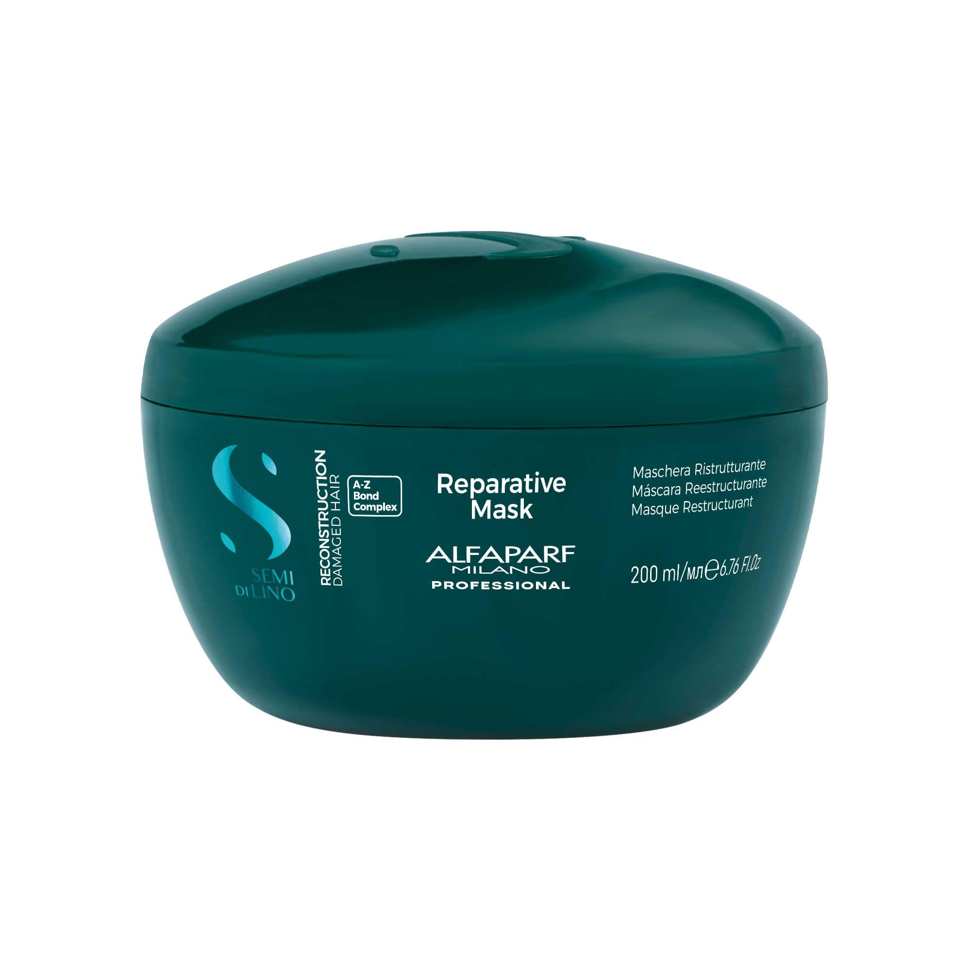 Alfaparf Milano Semi di Lino Reconstruction Reparative Mask 200ml - maschera ristrutturante capelli da medi a spessi