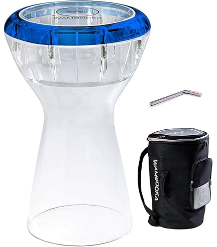 Amazon.com: Wambooka Red Ruby Darbuka – Dry & Wet Sound Modes