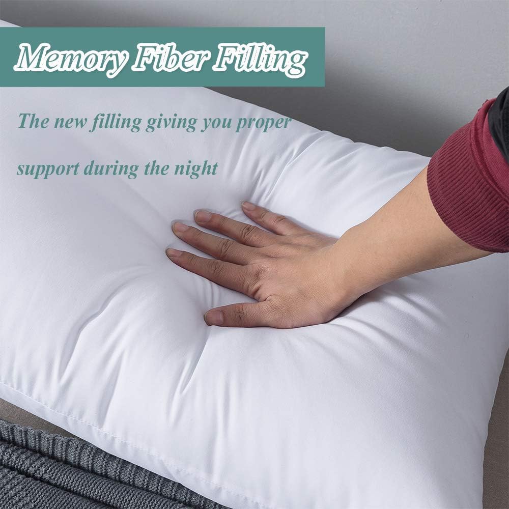 Cosybay Ultra Soft Large Body Pillow Insert – Long Sleeping Breathable Bed Pillow – Memory Fiber Full Body Pillow Insert -20×54 Inch: Home & Kitchen