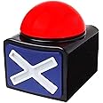 RIBOSY Game Answer Buzzer, Game Buzzer with Lights and Sound Trivia Quiz Got Talent Buzzer, Buzzer Buttons for Game Show (Red-Black (1 Pack))
