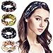 Hippih 4 Pack Women's Headbands Elastic Turban Head Wrap Floal Style Twisted Knotted Hair Band