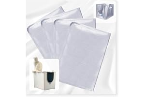 KROPBOM 4 Pack Litter Box Liners F Compatible with Modkat Flip Litter Box Liner Type F, Reusable Liner Type-F with Carrying Handles