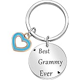 ORZOESD Best Grammy Keyring Nana Jewelry Grandma Presents Mother’s Day Jewelry Mother Keychain