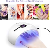 NAILGIRLS 48W UV LED Nail Lamp Gel Polish Curing Dryer 3 Timers Smart Sensor view 6