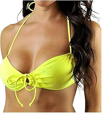 yellow neon bikini