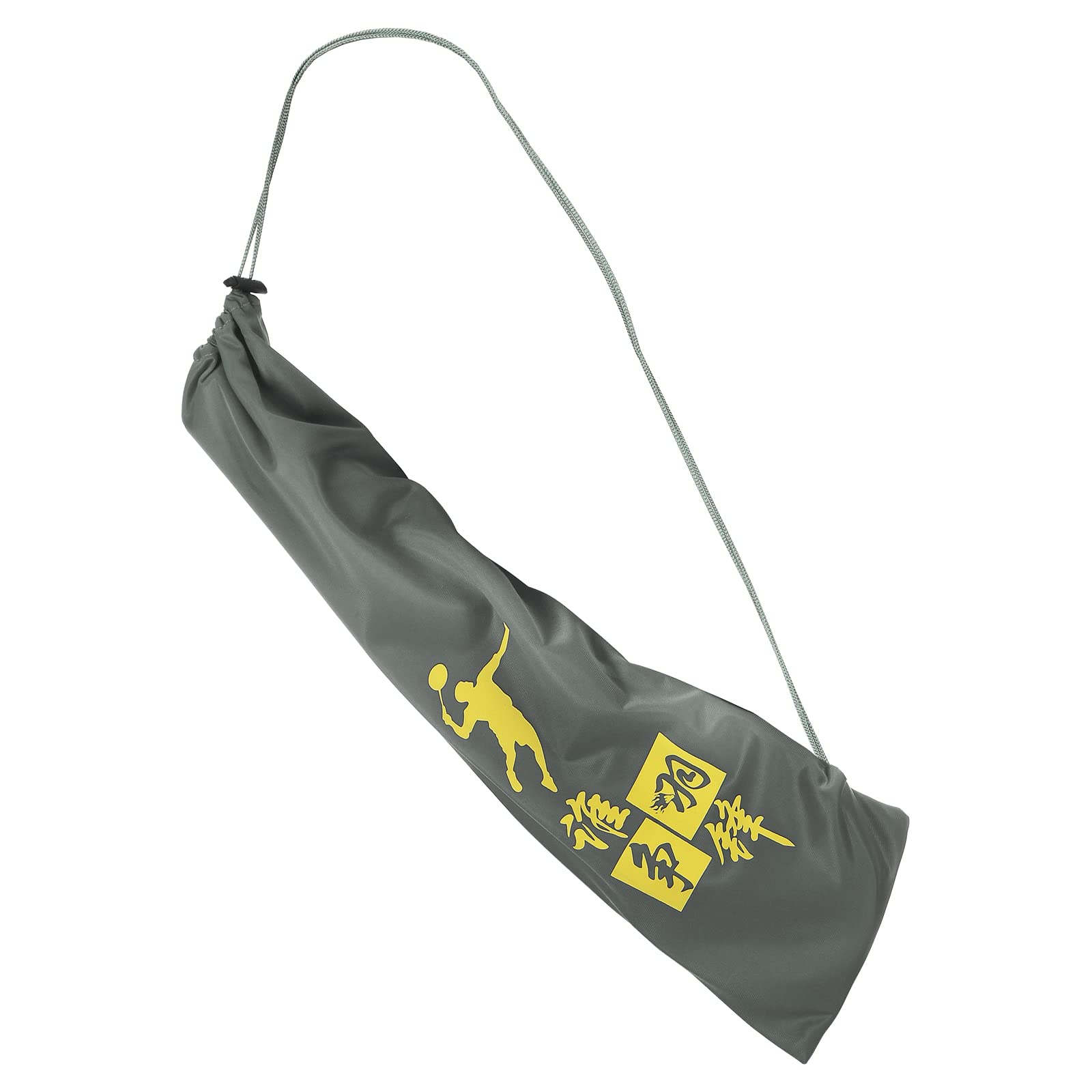 PATIKIL Badminton Racquet Cover Bag, Soft Badminton Racket Pouch Velvet Lining Single Shoulder Drawstring for Badminton Players, Gray
