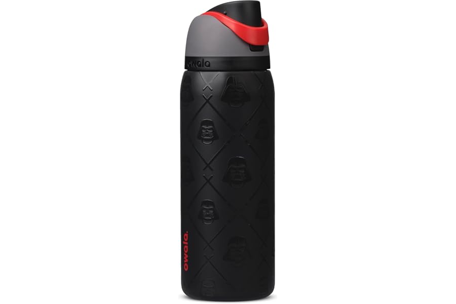 Owala Star Wars FreeSip Insulated Stainless Steel Water Bottle with Straw for Sports, Travel, and School BPA-Free Sports Water Bottle, 32 oz, Darth Vader