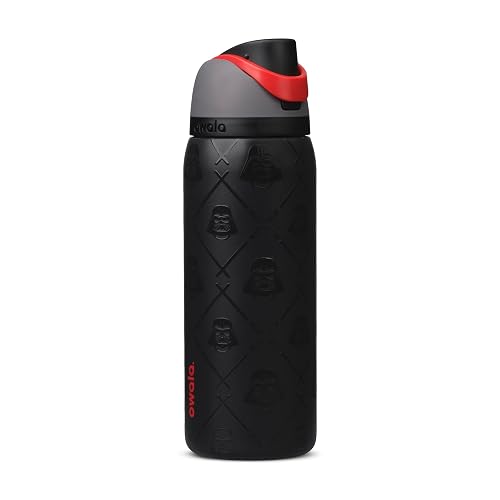 Star Wars Owala FreeSip Insulated Stainless Steel Water Bottle with Straw, BPA-Free Sports Water Bottle, Great for Travel, 32 Oz, Darth Vader