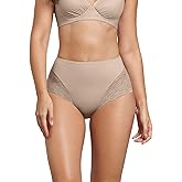 Leonisa Sheer Undetectable – Tummy Control Underwear for Women - High Waisted Sheer Lace Shapewear Panties