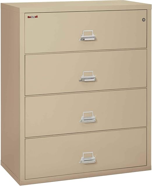 Amazon Com Fireking Fireproof 4 Drawer Lateral File Cabinet 44422cpa Letter Legal 44 1 2 W X 22 D X 53 H Home Kitchen