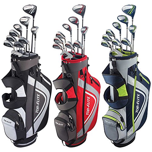 Top Flite Complete Golf Club Set Mens 2018 XL w/6Way Stand Bag Regular