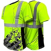 SafetyShirtz Men's SS360 ANSI Class 2 and 3 Graphic Tees and Long Sleeve Tees