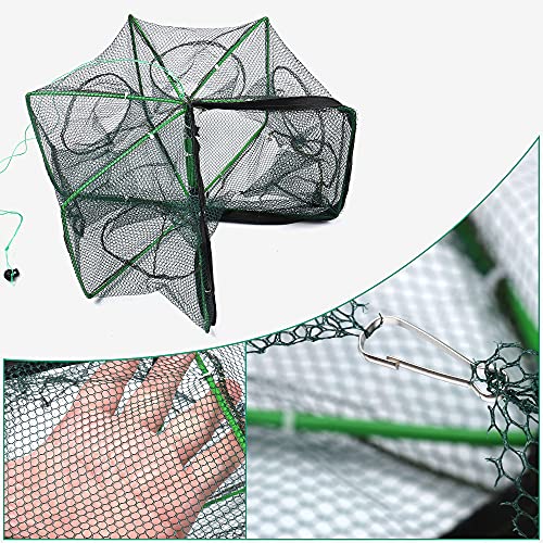 Nswdhy Crawfish Trap，Crab Fish Trap,Foldable Fishing Bait Trap Cast Net