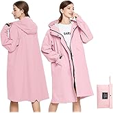 SOPPY Raincoat for Women Ladies Lightweight Long Waterproof Coat Rain Jackets