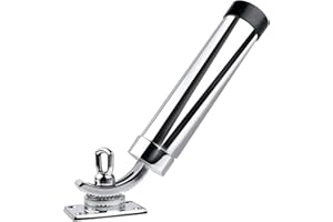 360 Degree Adjustable Fishing Rod Holder，Hoffen Deck Mount 316 Stainless Steel Rod Pod Rack for Marine Boat Yacht