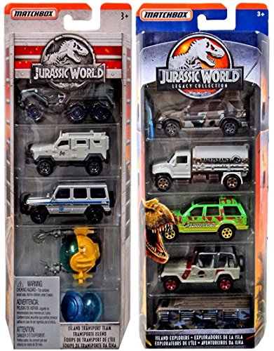 Cars Dinosaurs Jurassic World Legacy Collection Matchbox Die-Cast series island explorers / trucks / jeeps & transport team