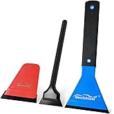 NEWISHTOOL 3IN1 Window Tint Tools Kit Professional Window Tint Squeegee | Long Handle Scraper, Mini Quarter Squeegee, Small Rubber Wiper, Tint Squeegee for Windshield Rear Glass Tinting &amp; Cleaning