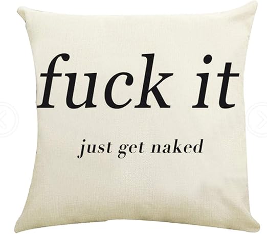 Amazon Com Pulch Ritudinous Fuck It Throw Pillow Case Cushion