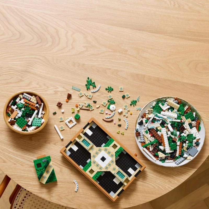 Icons Springbrunnengarten - Miniatur Bauset für Erwachsene mit Laubengängen, Zypressen, Bäumen, Weinreben, Blumen - Kreative Geschenkidee zum Geburtstag, Einweihung für Frauen, Männer - 10359