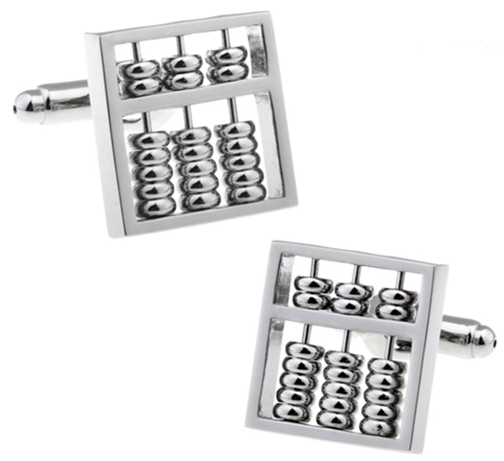 Ashton and Finch Abacus Cufflinks for Men Novelty Maths Accountant Teacher Gifts and Presents