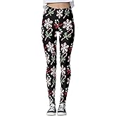ALBIZIA Women's Satan Cluas Ugly Christmas Xmas Leggings Funny Costume Tights