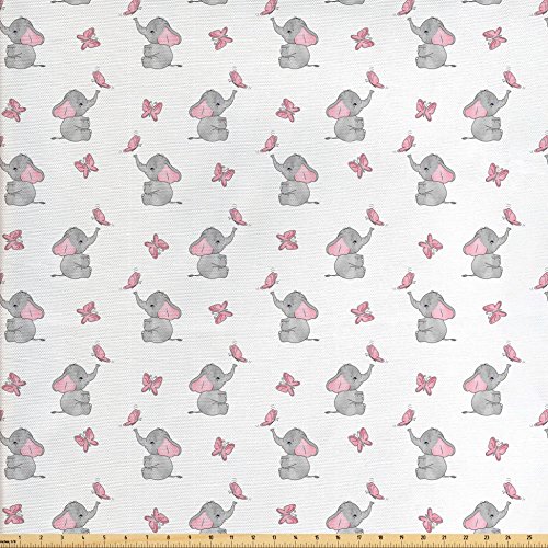 Elephant Fabric by the Yard Kritters in the Mailbox Elephant Fabrics