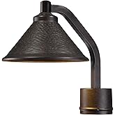 The Great Outdoors 8106-A138-L Kirkham Outdoor Post Mount, 1-Light, 10 Total Watts, 8.5-in H x 11-in W, Aspen Bronze