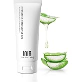 INIA Microcurrent Conductive Gel for Facial and Body Machines, 10.56 Fl Oz | Hydrating Gel Primer, with Hyaluronic Acid, for Women and Men