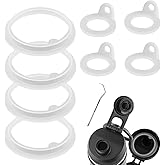 Tinoaly 8pcs Gasket Replacement for TAKEYA Actives, Silicone Lid Sealing Ring Leak-Proof O Ring Seal Parts Accessories Compatible with TAKEYA Actives 18/24/32/40oz Water Bottles (2 Sizes)