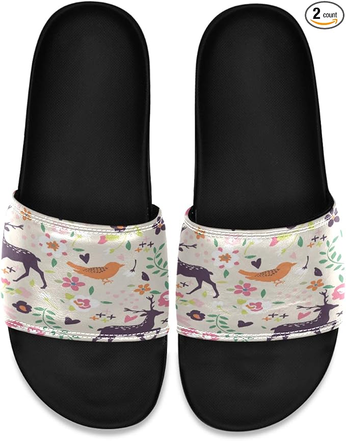 gucci bird and flower slides