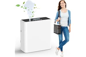 FUNHAW 5 LPM Oxygen Concentrator, Portable Oxygen Concentrator Machine for Travel and Home, Continuous and Stable Oxygen, with Oxygen Tubing