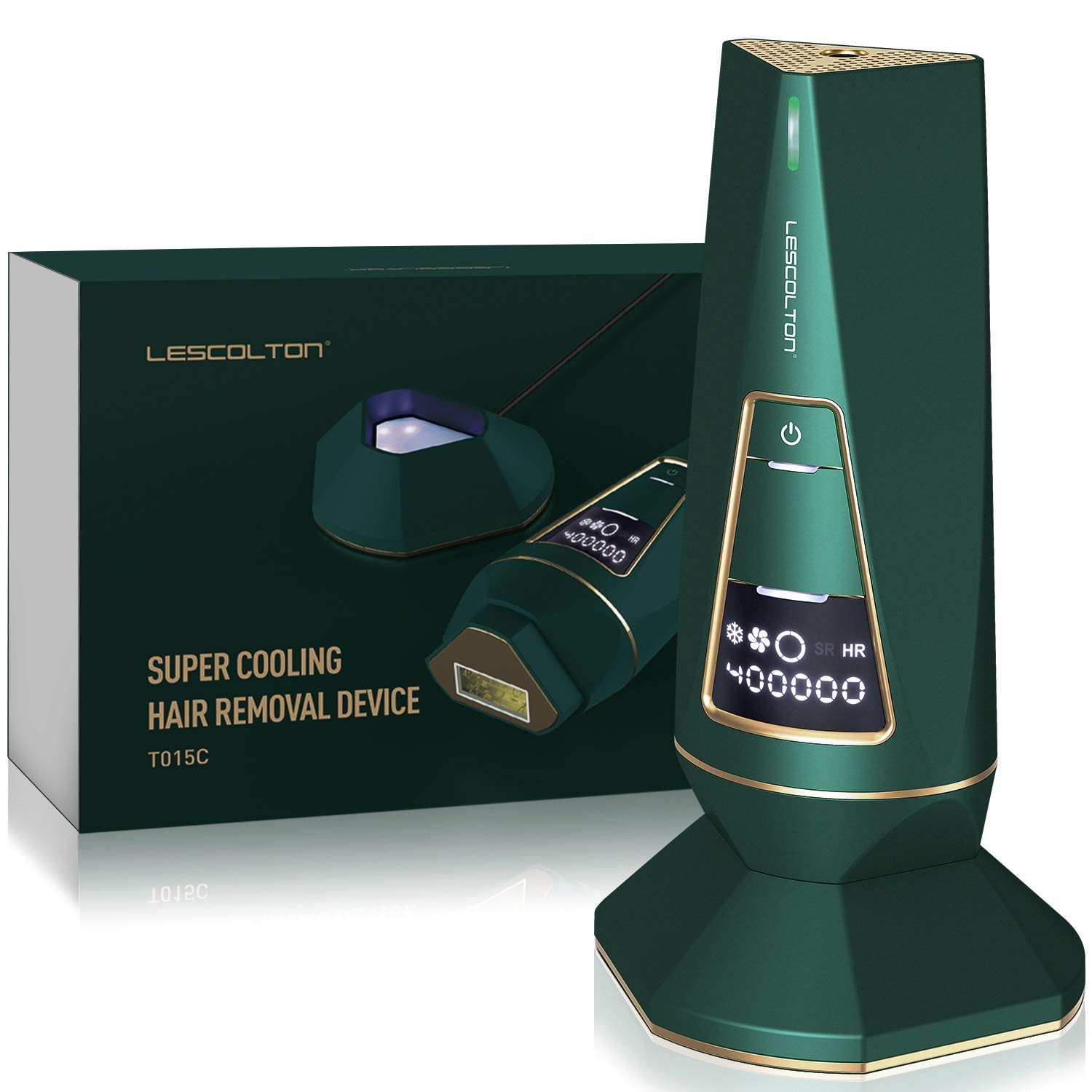 LESCOLTON IPL Hair Removal, Profesional Painless Hair Removal System (Green)