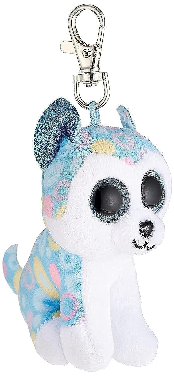 TY Toys 2005108 Helena Husky With Horn Keychain, Multicolor