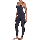 Sunzel Workout Jumpsuits for Women Adjustable Spaghetti Strap Leggings Bodysuit Square Neck Sleeveless One Piece Yoga Unitard