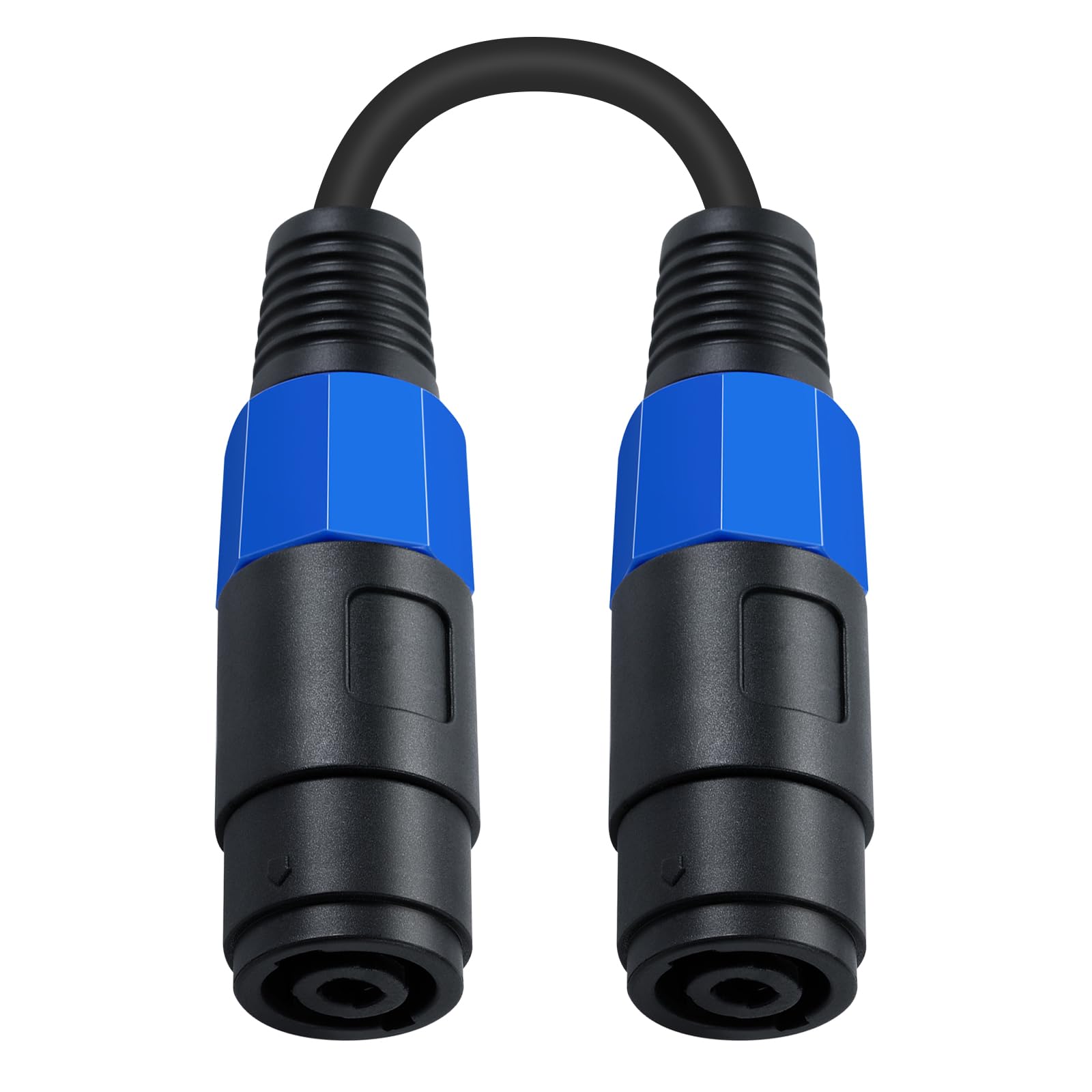Maxhood Speakon Female to Female Connector Cable, Speakon Extension Cable for Speaker Cable, 18AWG 2 Pole Speakon Coupler Cable 16mm² Coper Wire Audio Cord for Amplifier, Speaker, 7.8inch