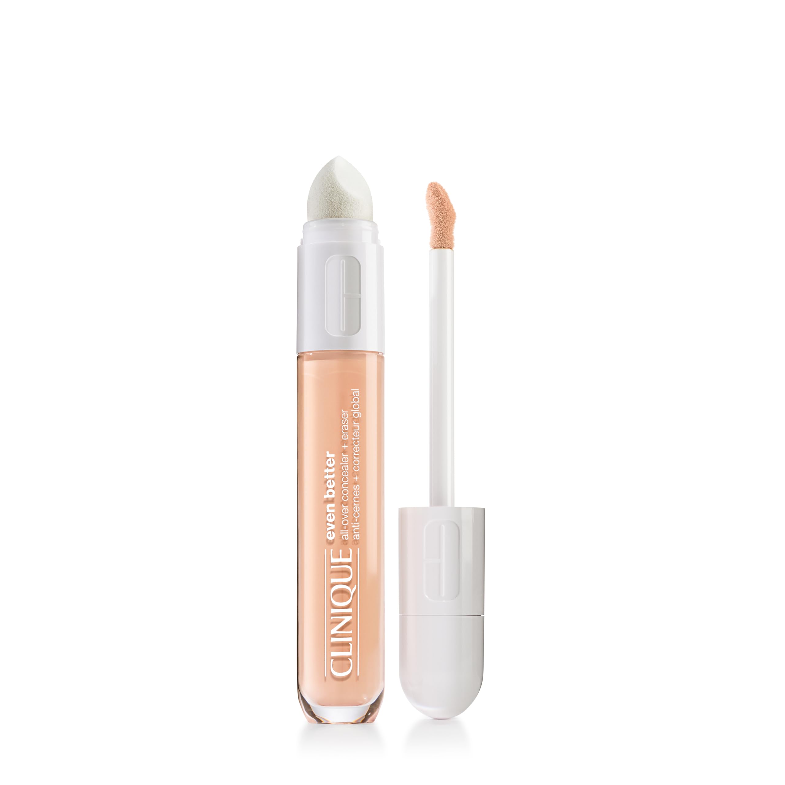 Photo 1 of Clinique Even Better All-Over Full Coverage Concealer + Eraser Makeup For Dark Undereye Circles | With Hyaluronic Acid + Caffeine | Hydrating, Brightening + Depuffing, Cream Chamois, 0.2 Fl Oz