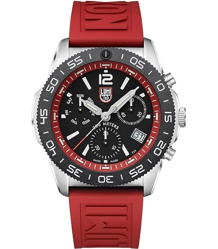 Amazon.com: Luminox - Mens Watch - Black Dial Orange Rubber Band