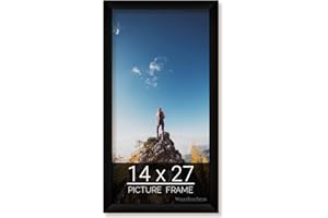 wallsthatspeak 14x27 Black Picture Frame for Puzzles Posters Photos or Artwork
