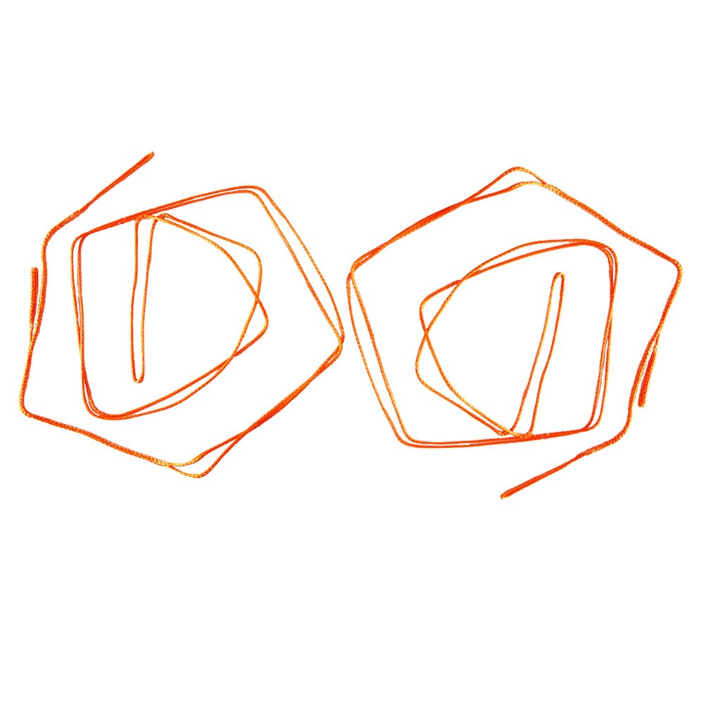 Upline Set of 2 UHMWPE Orange Hammock Whoopie Slings Adjustable Camping Ropes