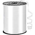 Woric 600 Yards White Curling Ribbon, 1/5 Inch, Balloon String Ribbon, Art Crafts Gift Wrapping Wedding Birthday Party Decorations