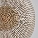 dufmod Large Natural and Plush Woven Seagrass Tote Belly Basket for Storage, Laundry, Picnic, Plant Pot Cover, and Beach Bag (Plush Zigzag Chevron Seagrass White, Large)