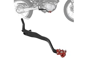 BAOUFF Dirt Bike Rear Brake Foot Pedal for XR150L,CNC Motorcycle Foldable Brake Lever for XR 150L Red
