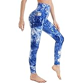 iniber High Waisted Yoga Pants with Pockets for Women 4-Way Stretch Soft Running Workout Leggings Athletic Yoga Pants