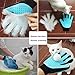 [Professional Edition]2-in-1 Pet Grooming Glove,Puppy Dog Cat Hair Remover Gloves,Pet Bathing Brush, Massage Comb for Dog Cat Horse And Most Pets Deshedding Brush