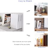 MerryNine Plastic Acrylic Bookends Pair Clear Desk Organizer Shelf Decor view 5