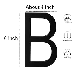 6 Inch Adhesive House Letters and Numbers for