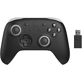 8Bitdo Ultimate 3C+ Wireless Controller for PC &amp; Android, Stealth Black | Dual Force Ring TMR Joystick, 2 Back Buttons with Lock, Enhanced Grip, Enhanced Vibration, 8Speed, Hall Effect Triggers