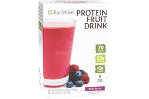 BariWise Protein Fruit Drink, Wildberry, Low Sugar, Gluten Free, Keto Friendly & Low Carb (7ct)