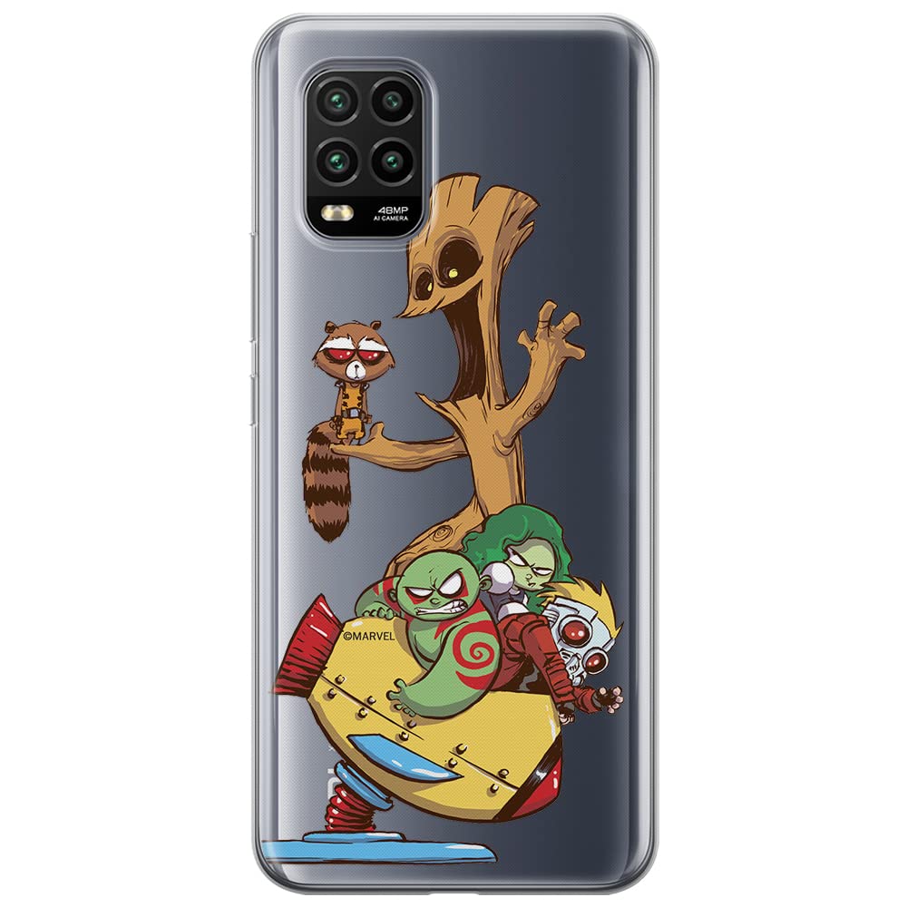 ERT GROUP mobile phone case for Xiaomi MI 10 LITE original and officially Licensed Marvel pattern Guardians of the Galaxy 020 optimally adapted to the shape of the mobile phone, partially transparent — image 1